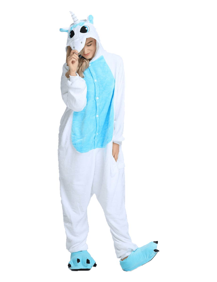 Combinaison Pyjama Licorne Ailee Azur Animaux Pyjama Panda Shop