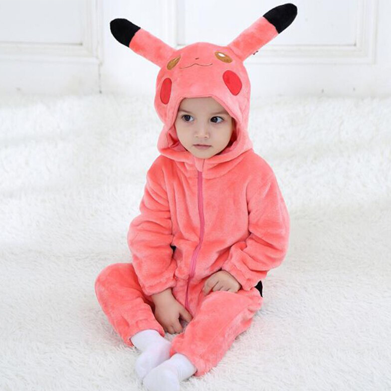 Combinaison Pyjama Pokémon Enfant Capuche 3D Polaire - Pikachu, Salamèche, Ectoplasma, Évoli, Ronflex