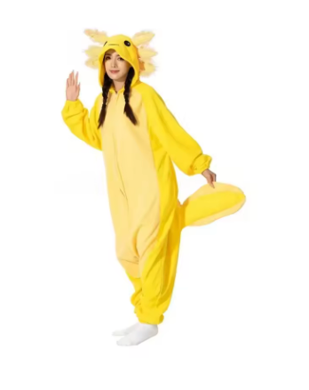 Combinaison Pyjama Axolotl jaune