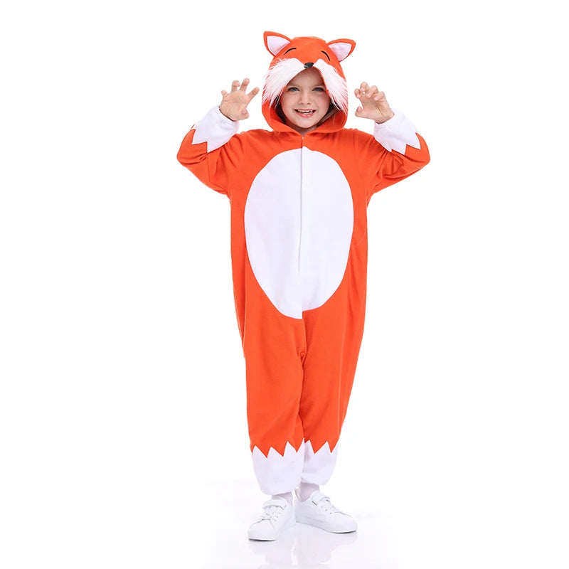 Combinaison Pyjama Renard Flamboyant Enfant