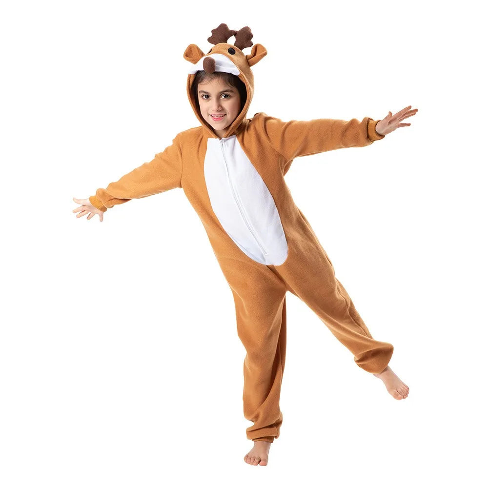 combinaison pyjama renne de noël enfant