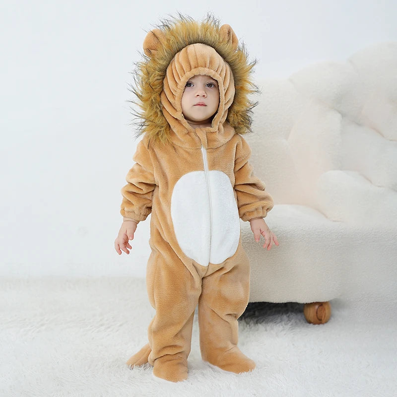 Combinaison Pyjama Lion à Crinière Bébé