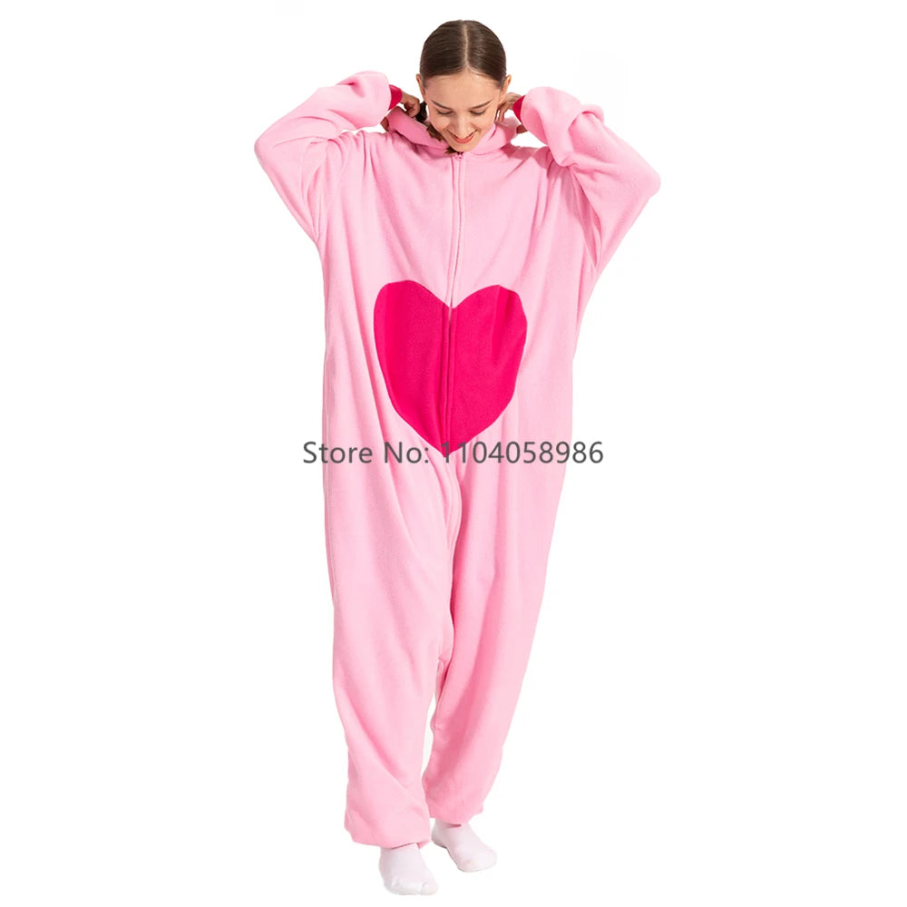 combi-pyjama flamant rose