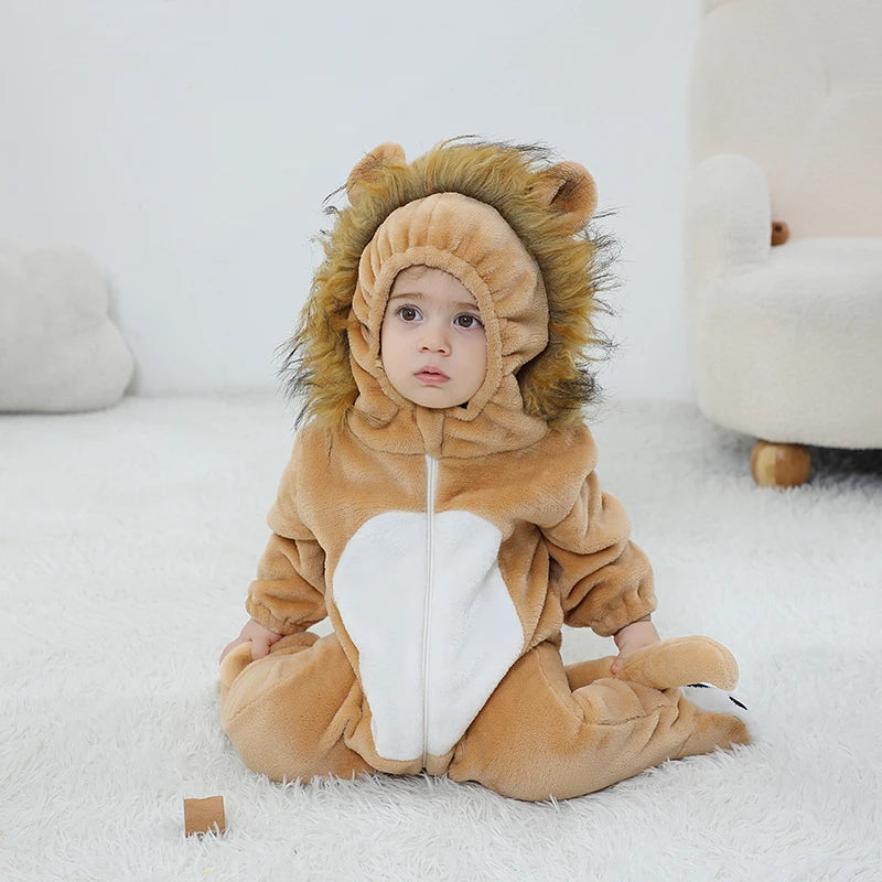 Combinaison Pyjama Lion à Crinière Bébé