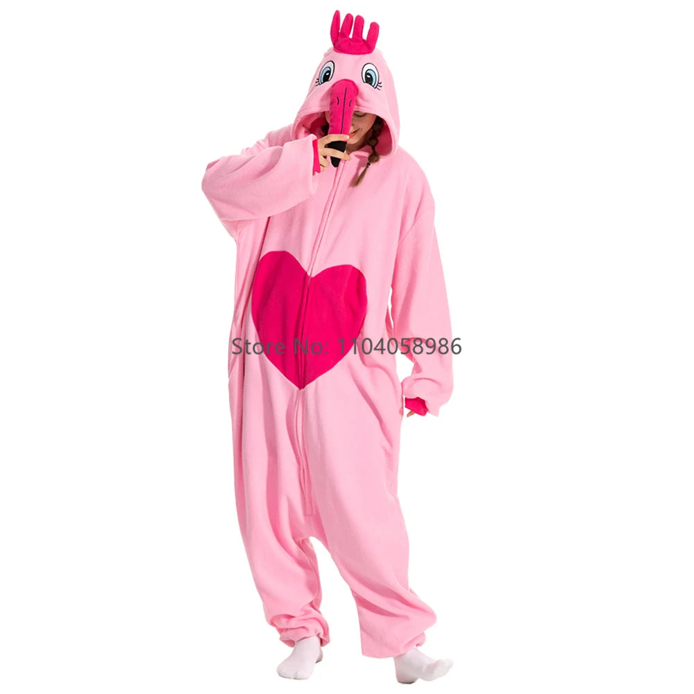 Combinaison Pyjama Flamant Rose