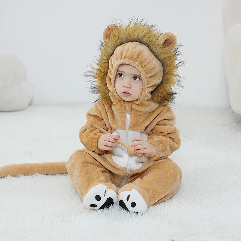 Combinaison Pyjama Lion à Crinière Bébé