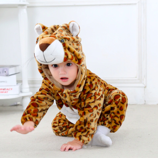 chemise de nuit léopard afrique bébé