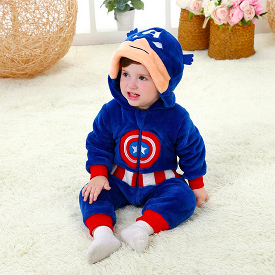 combi-pyjama captain america bébé