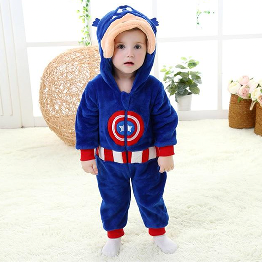 combinaison pyjama captain america bébé