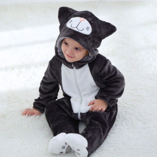 Combinaison Pyjama Chat Noir Bebe