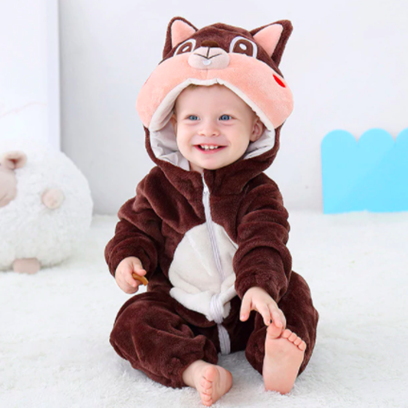 Combinaison Pyjama Ecureuil Joufflu Bebe
