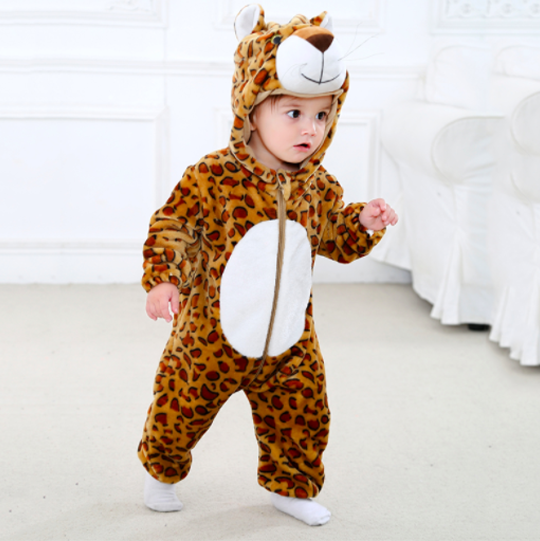 combinaison pyjama léopard afrique enfant