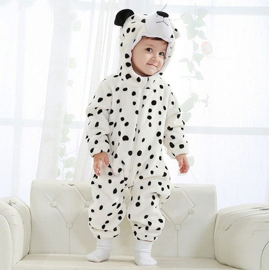 combinaison pyjama léopard des neiges enfant