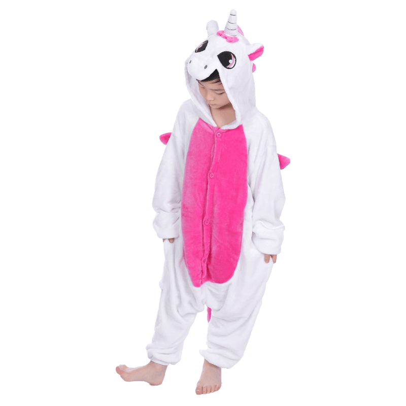 Combinaison Licorne Ailee Fuchsia Enfant