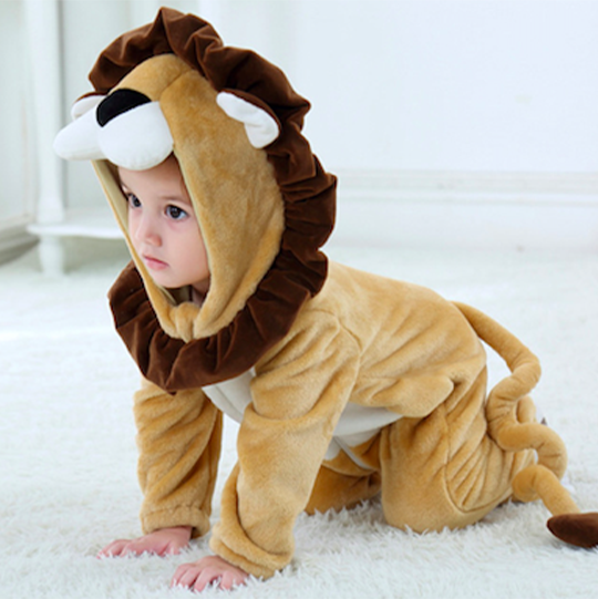 combinaison pyjama lion enfant