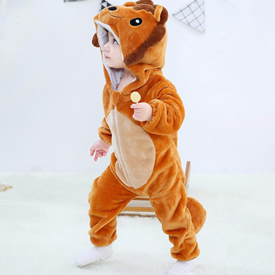 Combinaison Pyjama Lion Roi B b Animaux Pyjama Panda Shop