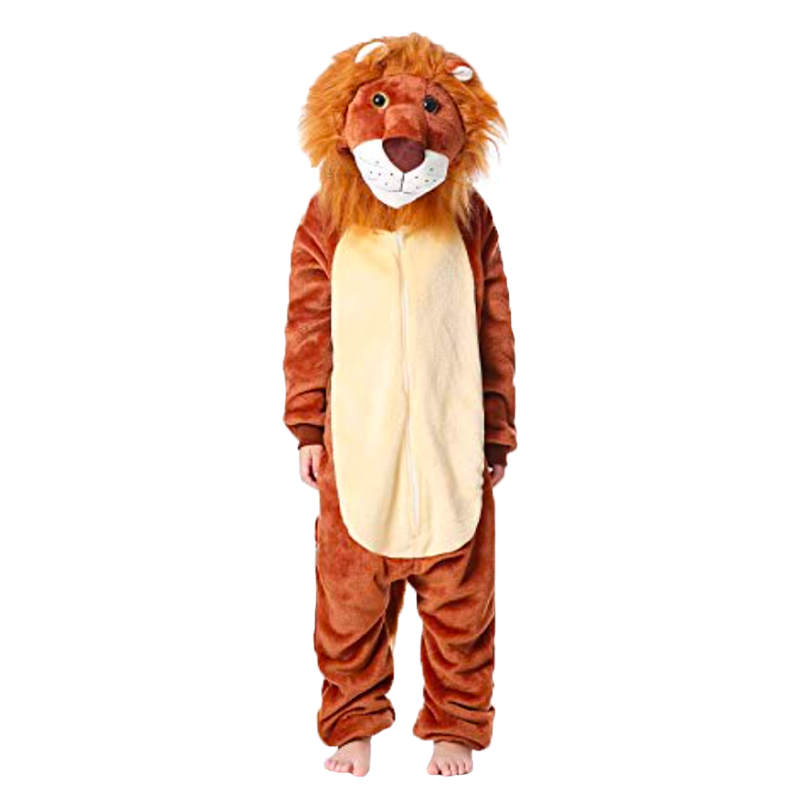 combinaison pyjama lion fille
