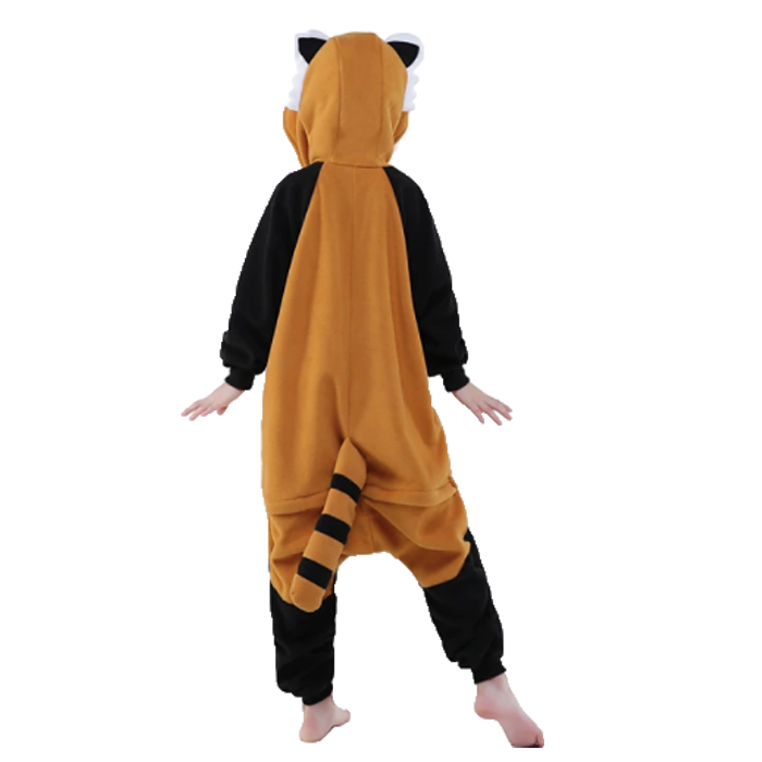 Combinaison Pyjama Panda Roux Enfant