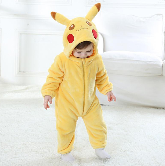 combinaison pyjama pikachu enfant pokémon