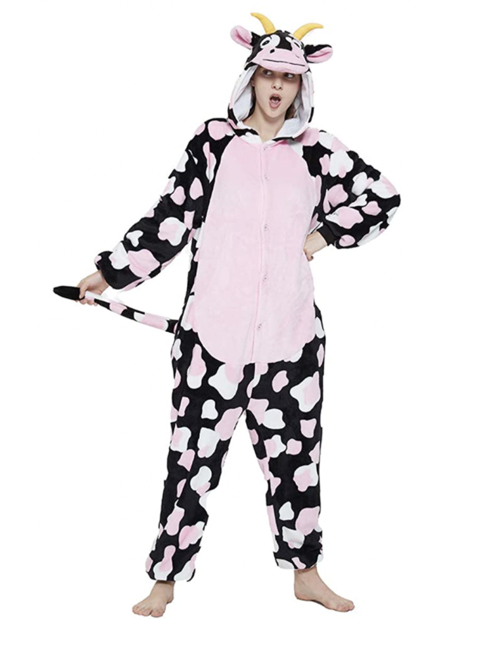 Combinaison Pyjama Vache Rose Animaux Pyjama Panda Shop