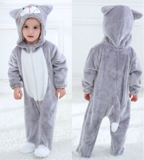 costume chat gris enfant