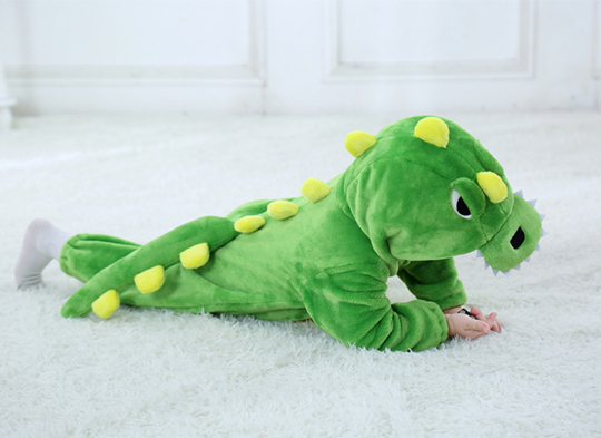 costume dinosaure vert enfant