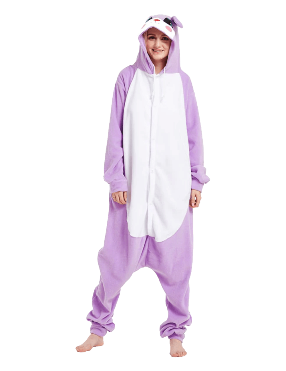 Combinaison Pyjama Lapin Mauve S 150 159 cm