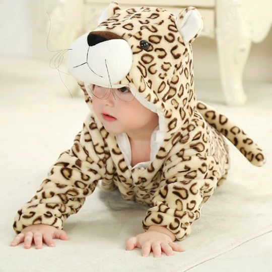 grenouillère léopard bébé