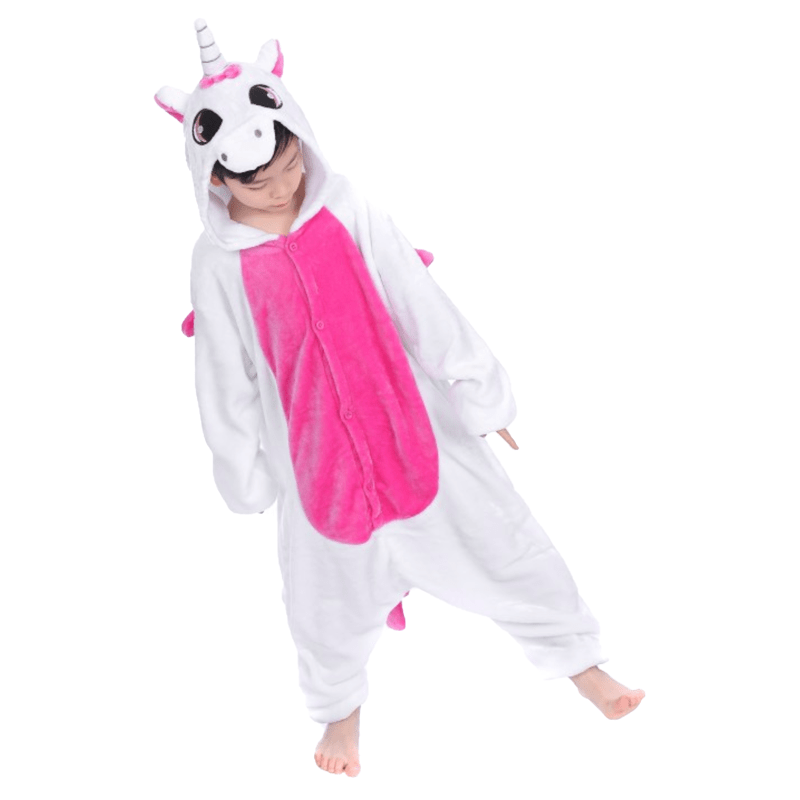 Combinaison Licorne Ailee Fuchsia Enfant