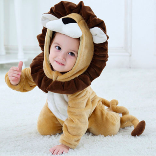 grenouillère lion bébé