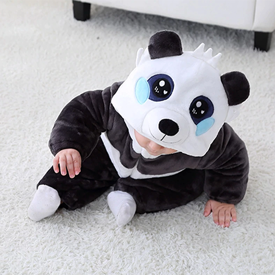 grenouillère panda bébé