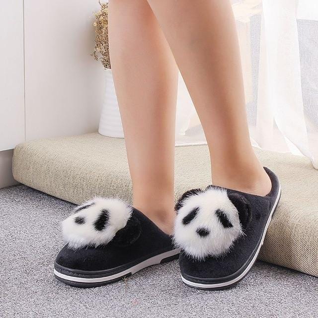 Chaussons Panda Dormeur Noirs - PyjamaPanda