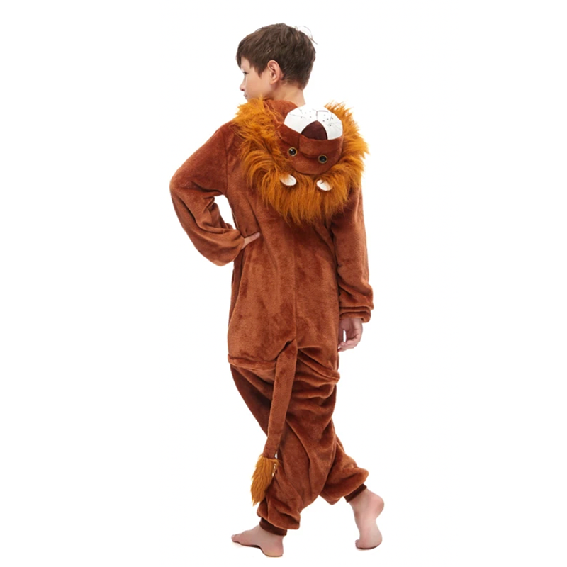 pyjama combinaison lion touffu enfant
